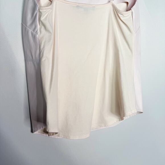 David Lerner Womens Small Light Pink Faux Leather Camisole Tank Top Mixed Media - Picture 6 of 8